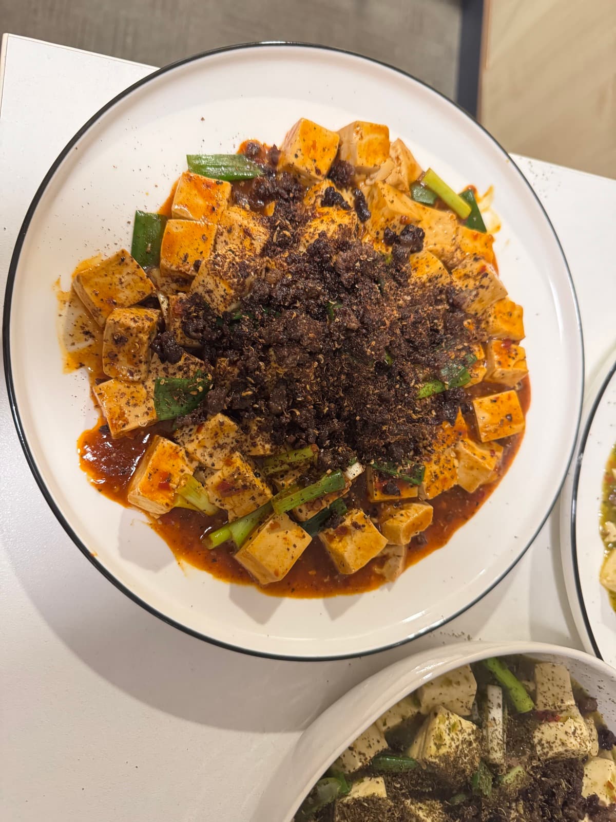 Mapo tofu, the proper red kind